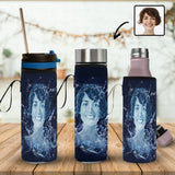 Custom Bottle Coolers Printed With Your Face Customized Marine Water Bottle Sleeve With Your Photos