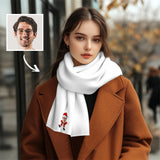 Custom Face Fluffy Scarf Soft&High Elasticity Winter Gift