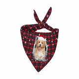 Custom Face Christmas Pet Bandana