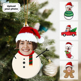 Custom Face Shaped Acrylic Ornament Christmas Tree Decor