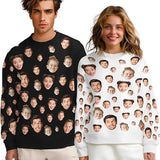 Custom Face Sweatshirts for Men Women Funny Sweatshirt Personalized Sweaters Gift for Couple