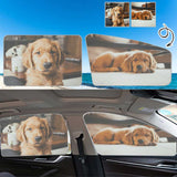 Custom Pet Photo Car Side Window Sun Shades Personalized Privacy Curtains Block Light UV Rays Protection