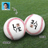 Custom Face Love Anniversary Baseball Personalized Baseball Gift for Any Baseball Fan