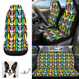 Custom Pet Face Car Seat Cover Full Set Universal Auto Waterproof Front Seat Protector