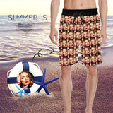 Custom Face All You Personalized Photo Men's All Over Print Casual Shorts