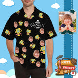 Custom Face Best Dad Ever Men's All Over Print Hawaiian Shirt