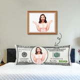 Custom Face Body Pillow Case Print Funny Money Body Pillow Cover with Own Picture 20