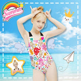 Custom Face Cartoon Elephant Kid's Swimsuit