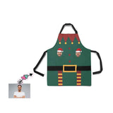 Custom Face Christmas Clown All Over Print Adjustable Apron