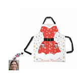 Custom Face Christmas Dress All Over Print Adjustable Apron