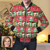 Custom Face Christmas Tree Men's Jacket