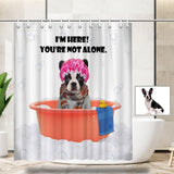 Custom Face I'm Here Shower Curtain 66