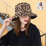 Custom Face Leopard Unisex Bucket Boonie Hat