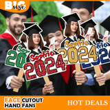 Custom Hand Fans with Wooden Handle Custom Big Head with Photo Personalized Hand Fans with Picture DIY Face Fans#Graduation Ceremony