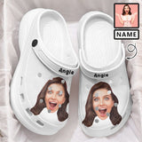 Custom Face&Name Platform Hole Shoes Personalized Women's height increasing Clog Shoes Funny Slippers (DHL is not supported)