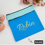 Custom Name Makeup Bag Toiletry Bag Bridesmaid Proposal Custom Clutch