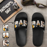 Custom Photo Dad Slide Sandals For Father's Day Gifts