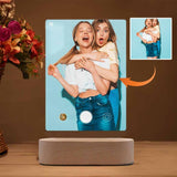 Custom Photo Blue Clear Acrylic Plaque