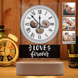 Custom Photo Clock Clear Acrylic Plaque