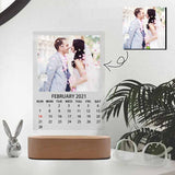 Custom Photo February Clear Acrylic Plaque