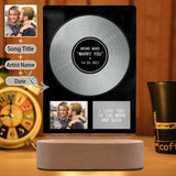 Custom Photo&Text Marry You Acrylic Music Plaque