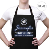 Custom Name Flower All Over Print Adjustable Apron