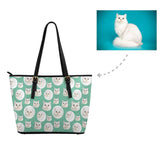 Custom Persian Cat Circle Women's Tote Bag