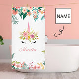 Custom Name Martin Flower Bath Towel 30