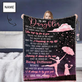 Custom Name For Daughter Ultra-Soft Micro Fleece Blanket