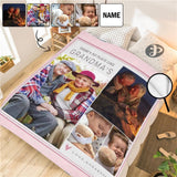 Custom Photo&Name My Grandma Ultra-Soft Micro Fleece Blanket