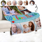 Custom Photo We Love Family Ultra-Soft Micro Fleece Blanket