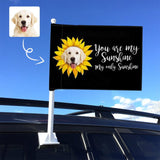Custom Photo My Sunshine Car Window Flag