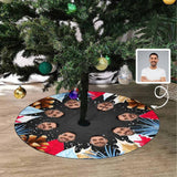 Custom Face Merry Christmas Christmas Tree Skirt