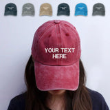 Personalized Text Mesh Baseball Cap Unisex Custom Your Own Design Name  Adjustable Hat