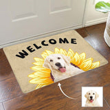 Custom Photo Sunflower Doormat