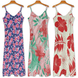 Flowers Summer Dress Straps Slip Dress Sleeveless Beach Dress Women's Long Slip Dress Gift for Her