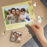 Custom Photo Love Rectangle Jigsaw Puzzle Best Indoor Gifts 110 Pieces