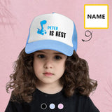 Custom Name Dinosaur Kid's Trucker Hats