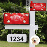 Custom Face Merry Christmas Mailbox Cover