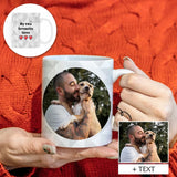 Custom Pet Dog Photo&Text  Classical White Mug Gift For Pet Lovers