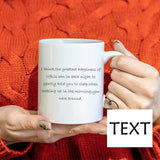 Secret Message Mug Custom Text Mug Personalized Gift for Boyfriend, Girlfriend Mom, Dad Coffee Mug