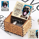Custom Pet Dog Photo&Name Wooden Music Box Put Your Picture on Music Box