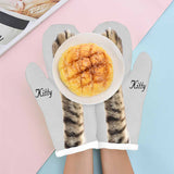 Custom Photo&Name Your Pet Heat Resistant Oven Mitt(A Pair)