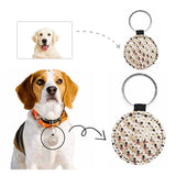 Custom Face All Over Print Round Pet ID Tag