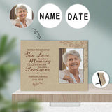 Custom Photo&Name&Date Memory Photo Panel for Tabletop Display