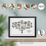Custom Photo&Text Family Tree Photo Panel for Tabletop Display