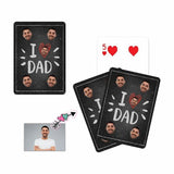 Custom Face Love Dad Playing Cards