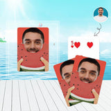Custom Face Watermelon Playing Cards