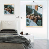 Custom Photo Sleep Together Personalized Hanging Poster