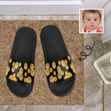 Custom Face Sunflower Women's Slide Sandals
